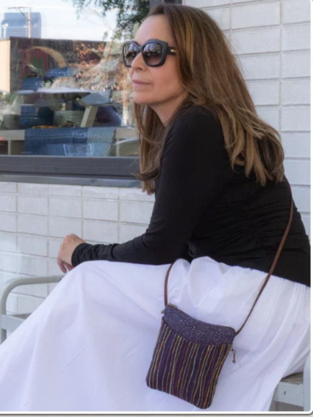 Merci Tapestry & Leather Crossbody Bag